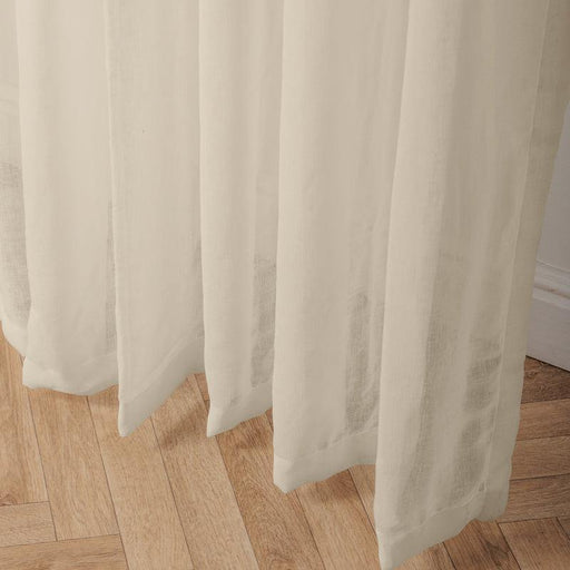 Nest Sicily Taped Unlined Curtain - Natural-CURTAINS