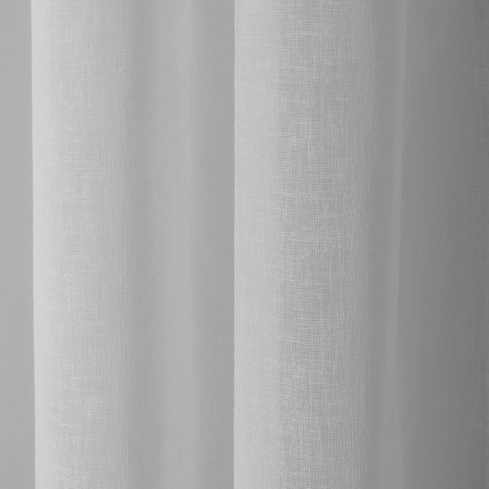 Nest Sicily Taped Unlined Curtain - Silver-CURTAINS
