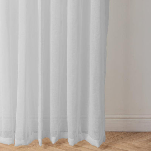 Nest Sicily Taped Unlined Curtain - Silver-CURTAINS