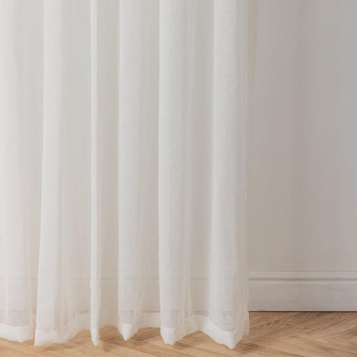 Nest Sicily Taped Unlined Curtain - White-CURTAINS