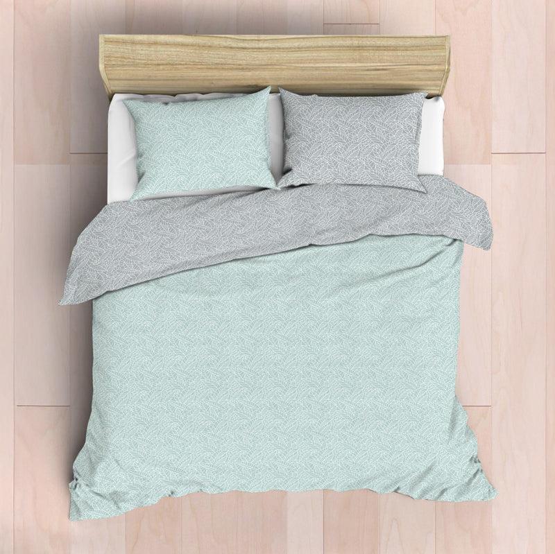 Nest Soft Touch Essentials Reversible Duvet Cover Set Evergreen-Duvet Cover Set