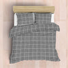 Nest Soft Touch Essentials Tiled Grid Duvet Cover Set Charcoal
