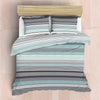 Nest Soft Touch Essentials Whisper Stripe Duvet Cover Set Aqua