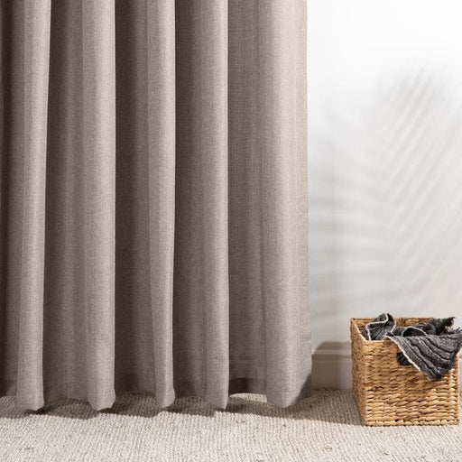 Nest Sorrento Taped Unlined Curtain - Truffle