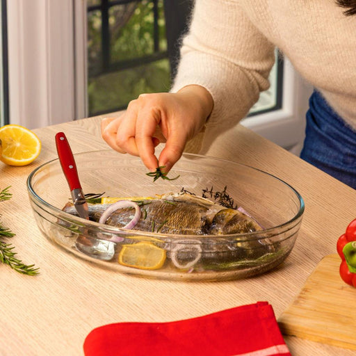 Ôcuisine® Glass Oval Roaster-Casseroles