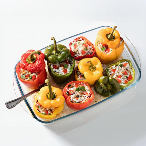 Ôcuisine® Glass Rectangular Casserole with Lid and Handles-CASSEROLE DISH