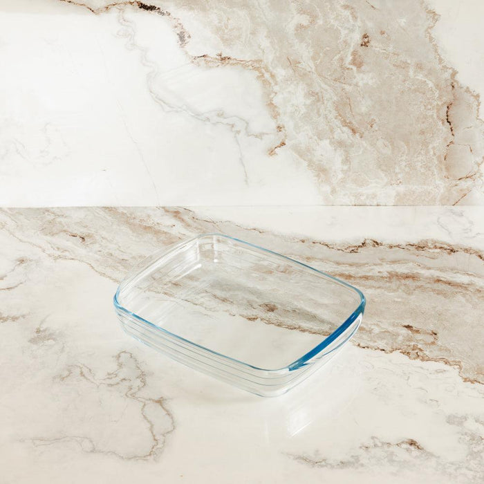 Ôcuisine® Glass Rectangular Roaster-Casseroles