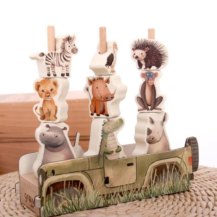 On Safari Animal Stacker-