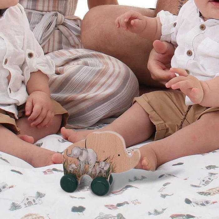 On Safari Elephant Push Toy-