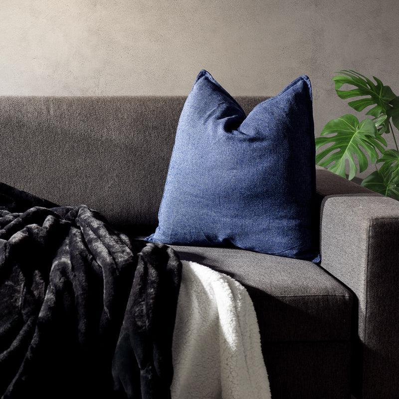 Plain Jute Scatter Denim Blue-SCATTER