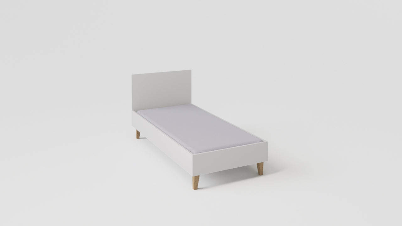 Load video: Concept Bed Single XL White