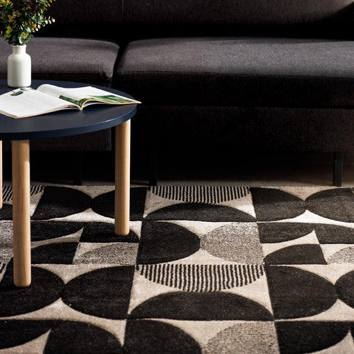 Provins Woven Carpet Graphite-Carpets/Rugs