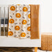 100% Cotton Jacquard Baby Blanket 80x100cm - Roaring Lions-Blankets-Little Whitehouse