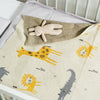 Safari Animals 100% Cotton Jacquard Baby Blanket