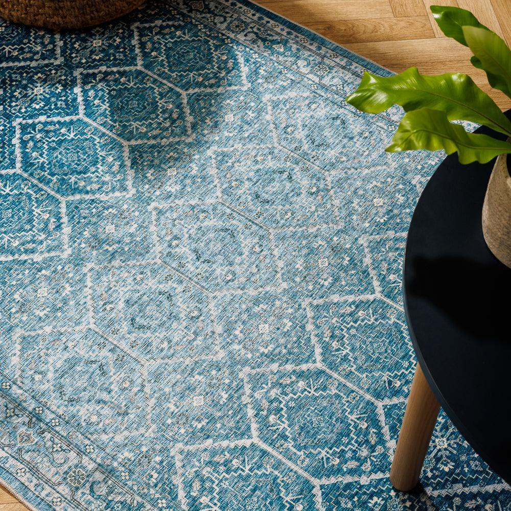 Silkwhisper Printed Carpet Navy Horizon-Carpets/Rugs