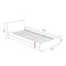 Simple Single XL Bed - 2 Piece Bundle - Oak-Bedroom Furniture Sets