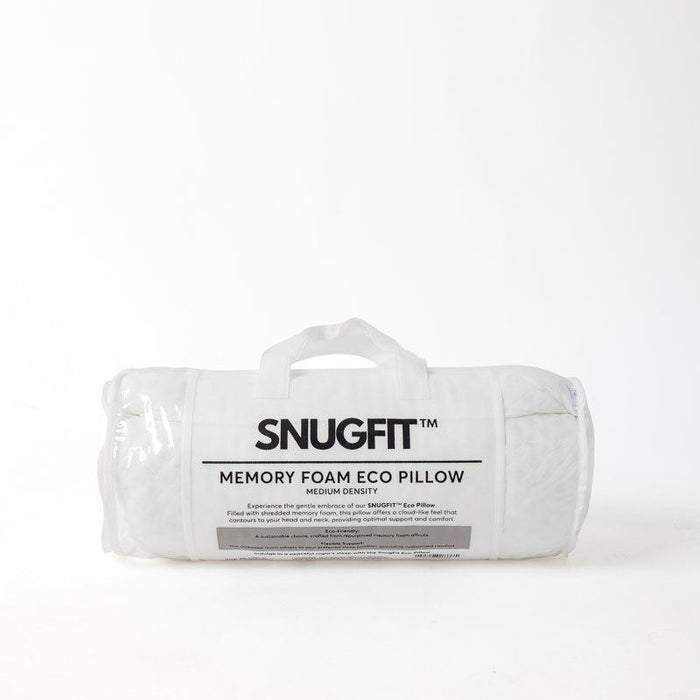 Snugfit Eco-Pillow Shredded Memory Foam - White-Pillow Inner
