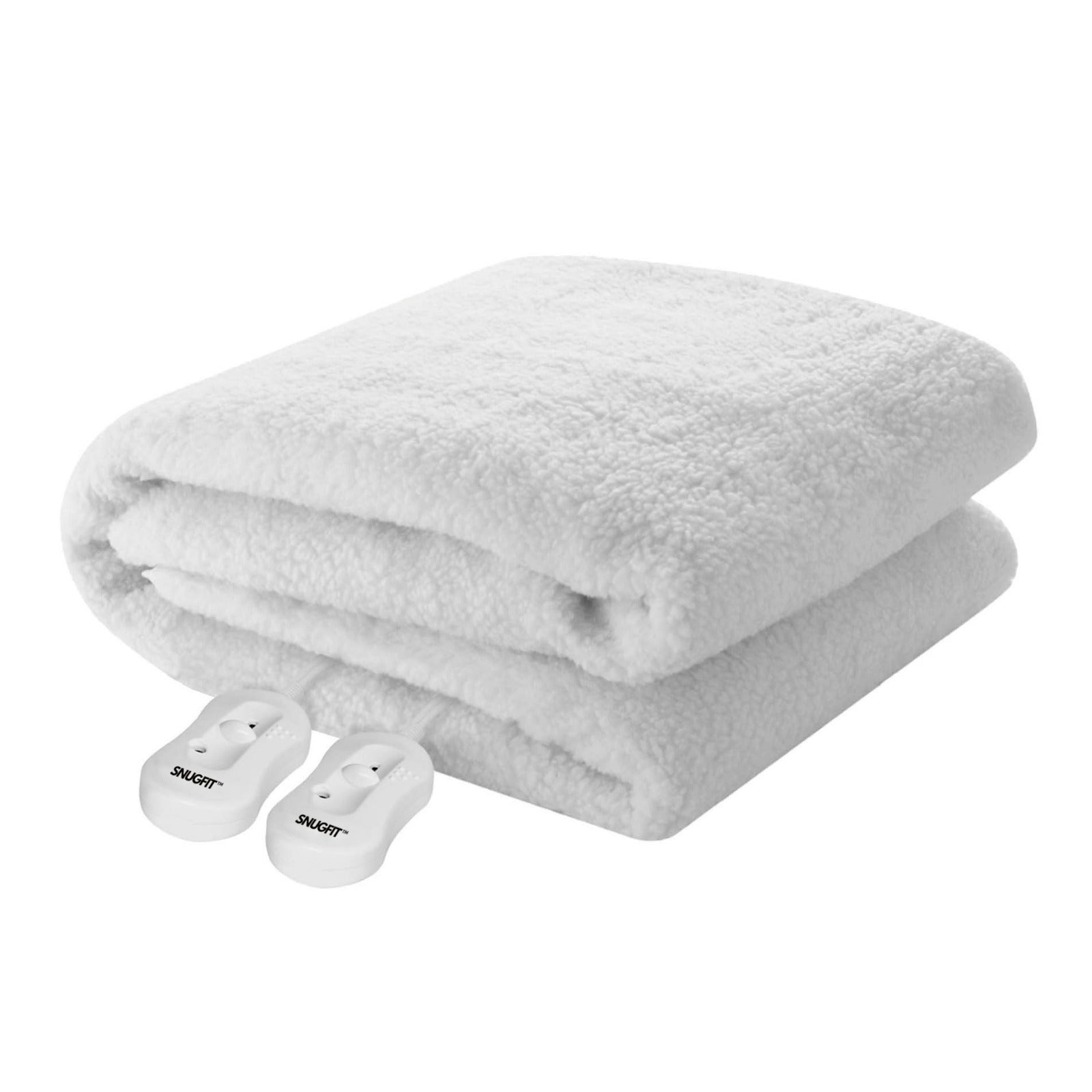 Snugfit Electric Blanket - Fully Fitted Extra Length Sherpa Fleece with Elasticated Skirt-Electric blanket