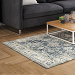 Softweave Printed Carpet Blossom Navy