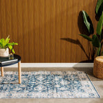 Softweave Printed Carpet Blossom Navy