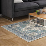 Softweave Printed Carpet Blue Lagoon