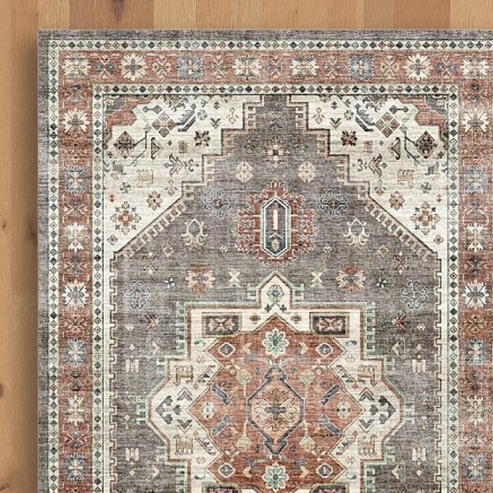 Softweave Printed Runner Walnut Whisper-Carpets/Rugs