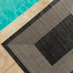 Spring Twilight Indoor and Outdoor Rug Black