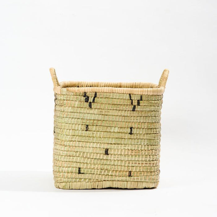 Square Basket Accent - Natural-Basket