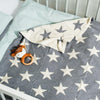 Starry Nights 100% Cotton Jacquard Reversible Baby Blanket