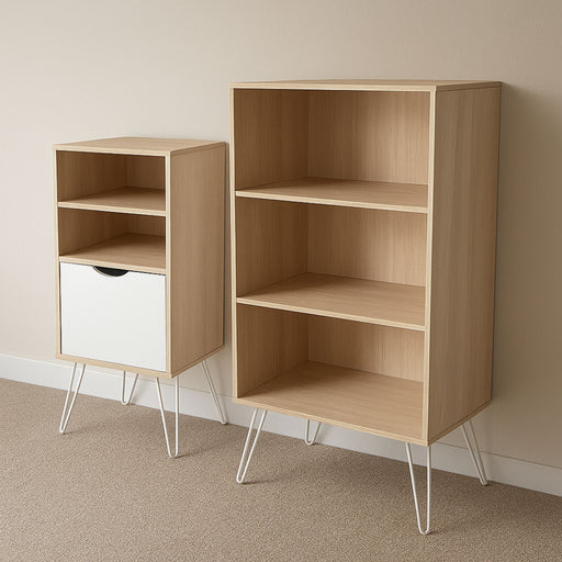 Stella 2 Piece Shelf Bundle-Bedroom Furniture Sets