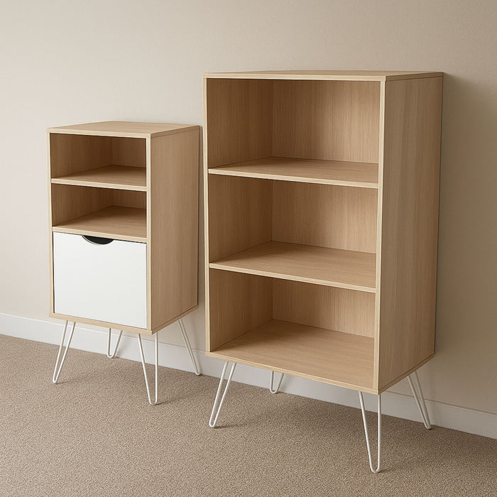 Stella 2 Piece Shelf Bundle-Bedroom Furniture Sets