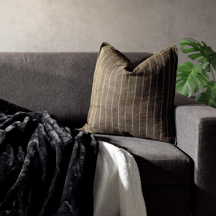 Stripe Jute Scatter - Brown-SCATTER