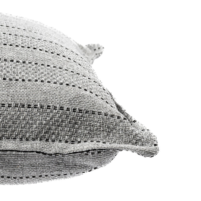 Striped Jute Scatter Light Grey-SCATTER