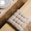 Striped Chair Pad Beige