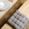 Striped Chair Pad Grey
