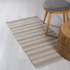 Stripped Box Rug Light Grey (60x120cm)