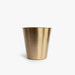 Tapered Bin - Soft Gold Hammered-Bathroom Accessories