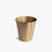 Tapered Bin - Soft Gold Hammered-Bathroom Accessories