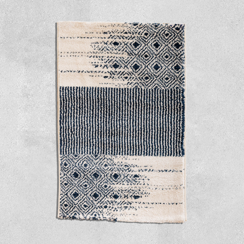 Terre Woven Carpet Indigo-Carpets/Rugs