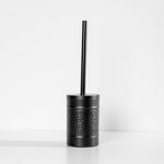 Toilet Brush Black Hammered