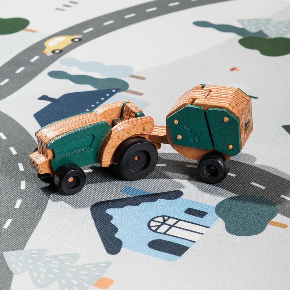 Tractor & Baler - Green-Toys-Little Whitehouse