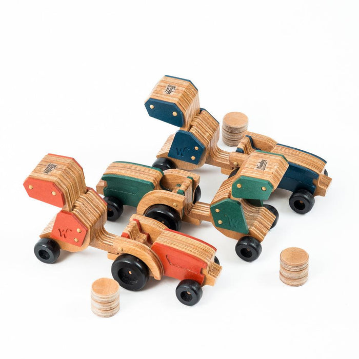 Tractor & Baler - Red-Toys-Little Whitehouse