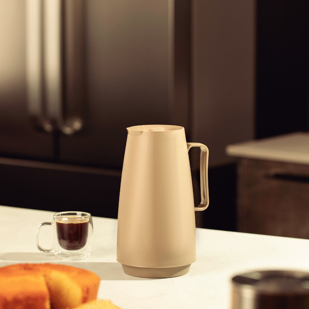 Tramontina Exata Glass Lined Thermal Flask Stone/Beige-Flask