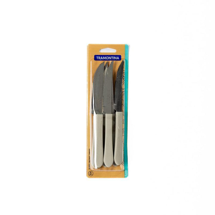 Tramontina Steak Knife Set of 6 Cream-Kitchen