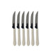 Tramontina Steak Knife Set of 6 Cream-Kitchen