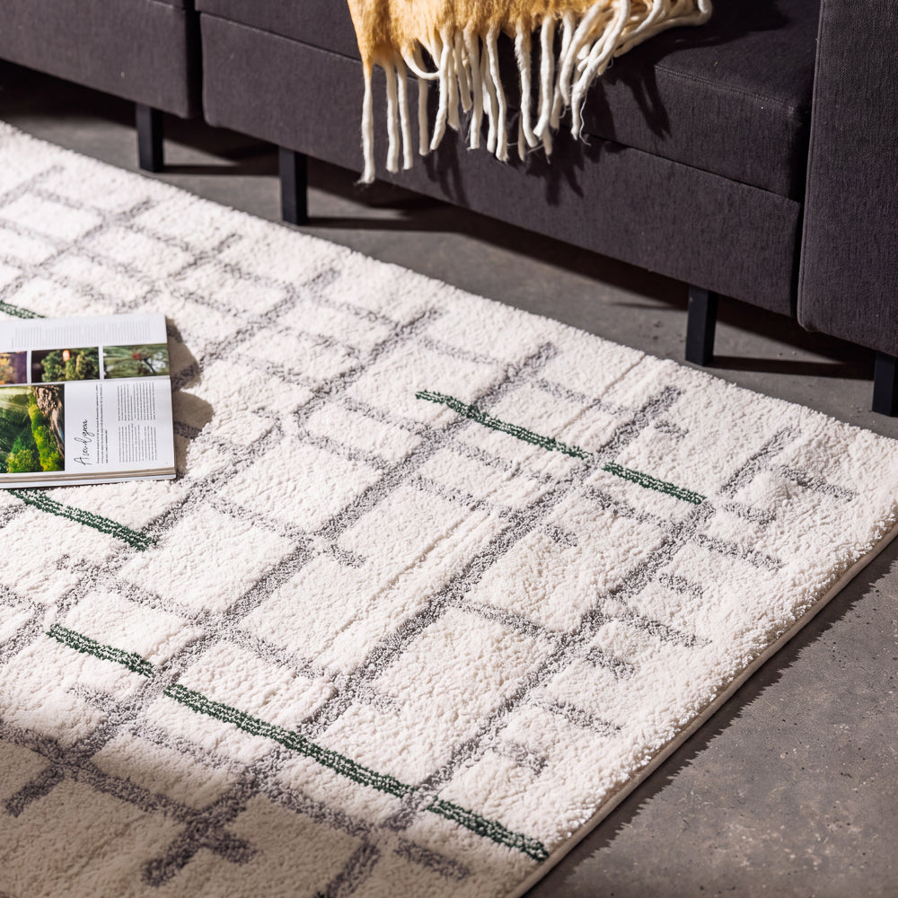 Trouville Woven Carpet Grey-Carpets/Rugs