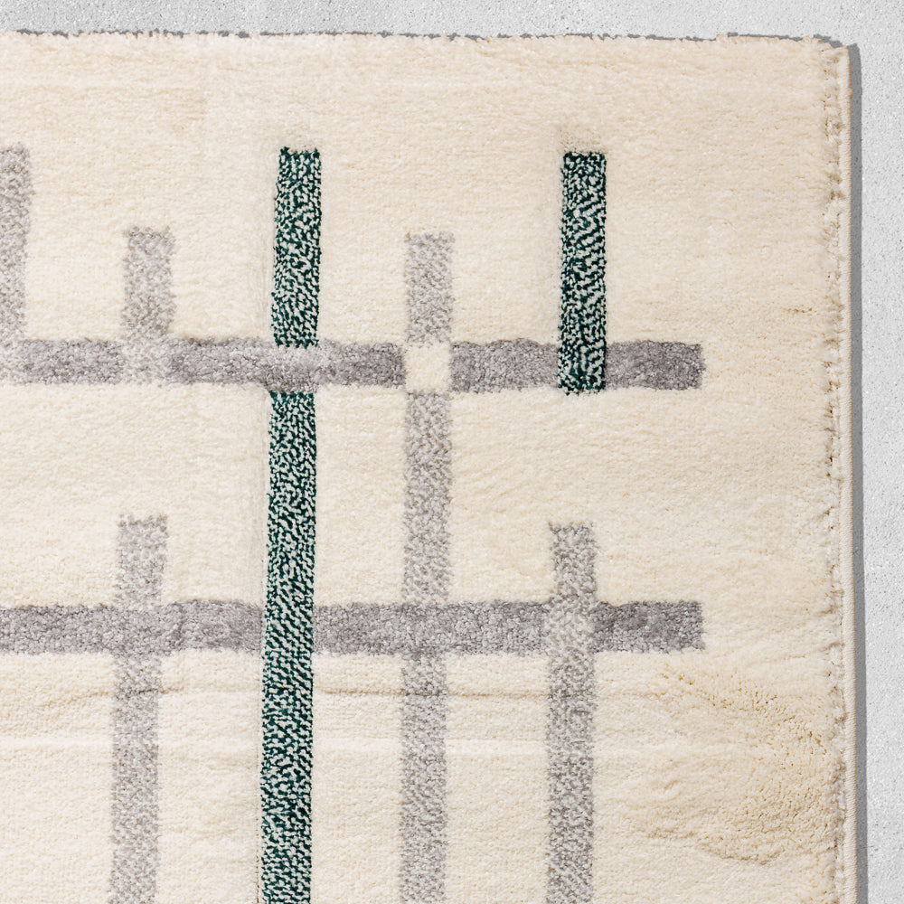 Trouville Woven Carpet Grey-Carpets/Rugs