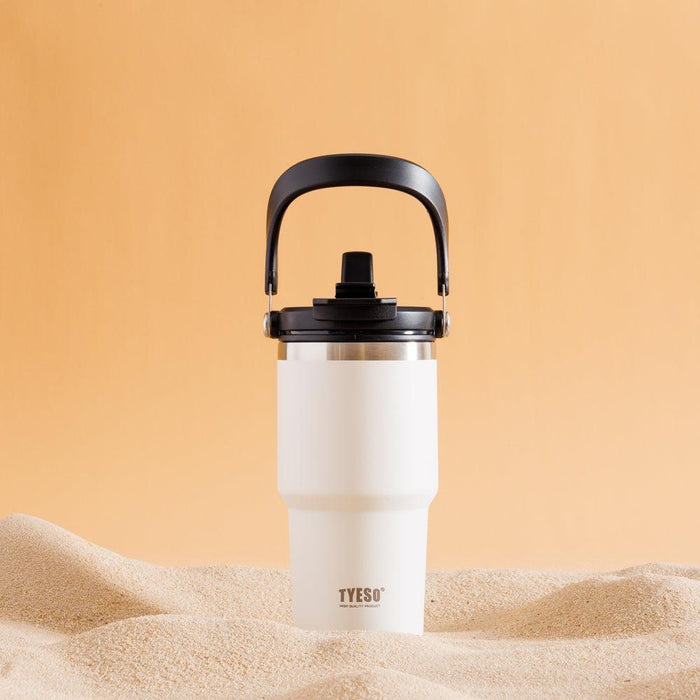 Tyeso Stainless Steel Tumbler White-Insulated Cups