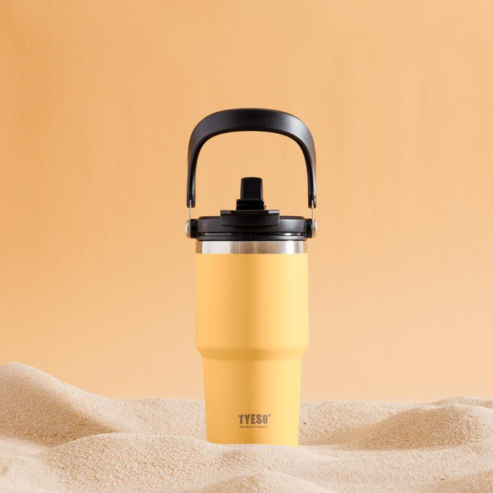 Tyeso Stainless Steel Tumbler Yellow-Insulated Cups