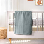 Waffle Baby Blanket Duck Egg